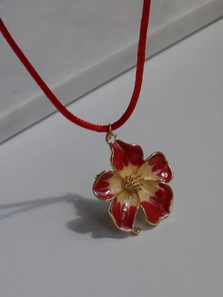 Orchid Rope Necklace