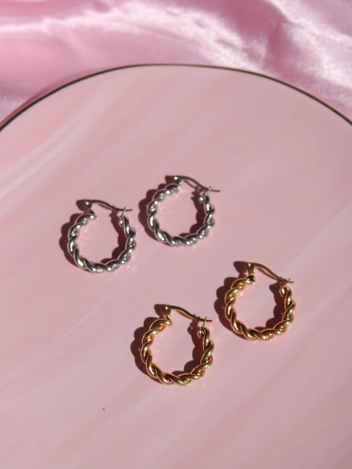 Spiral Hoop Earrings