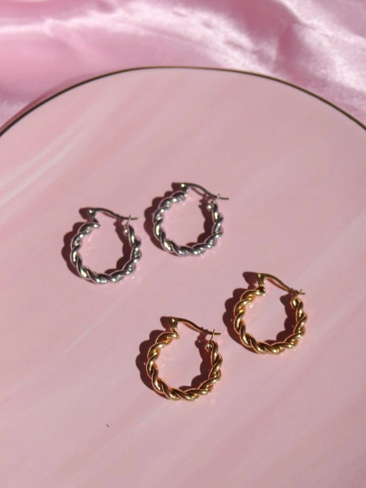Spiral Hoop Earrings