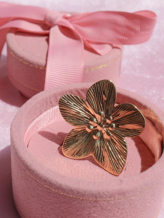 Golden Flower Ring