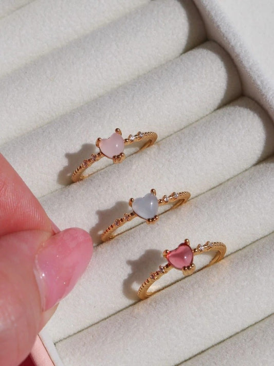 Minimal Soft Heart Ring