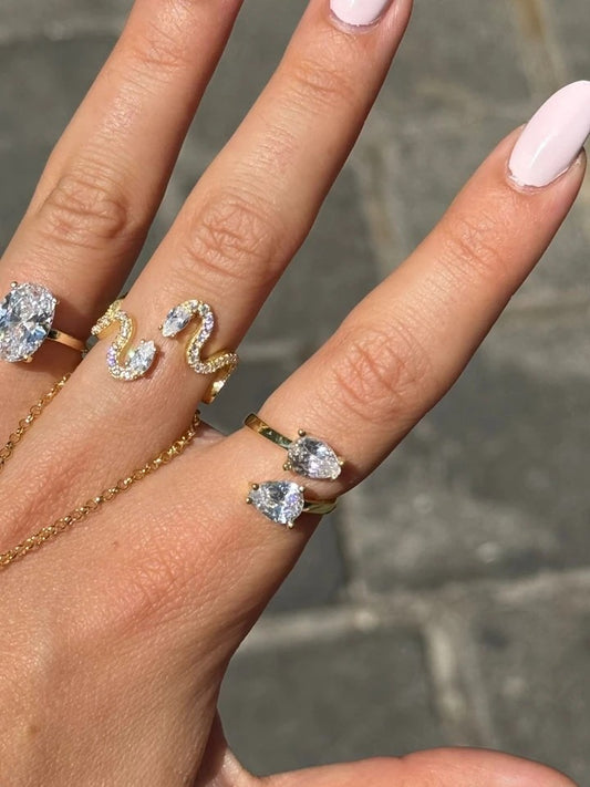 Double Pure Shine 925 Silver Ring