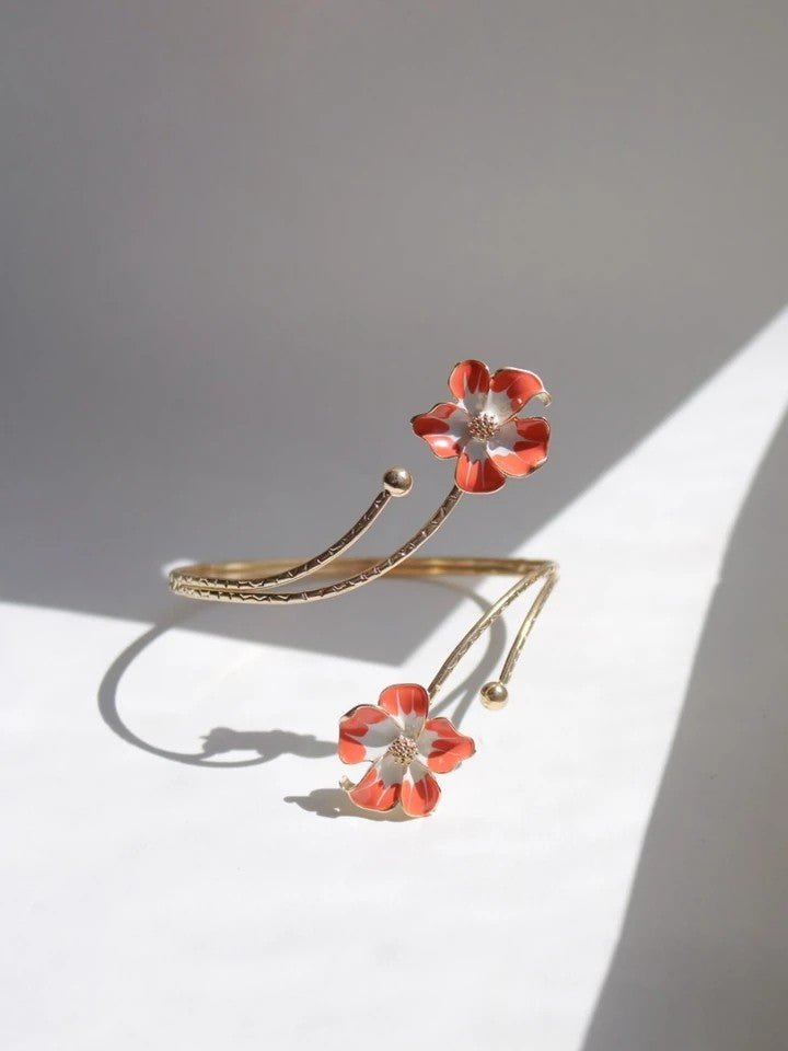 Orchid Cuff Bracelet