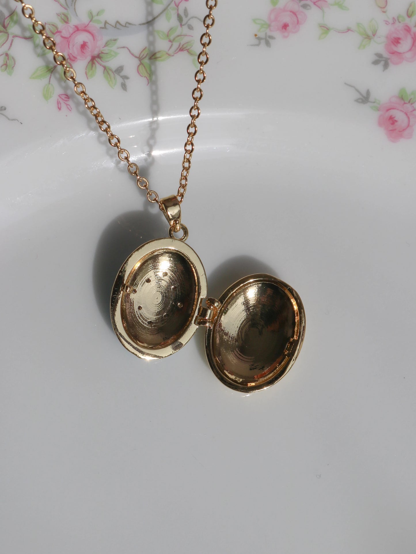 Blue Starlit Snow Personalized Photo Locket Necklace