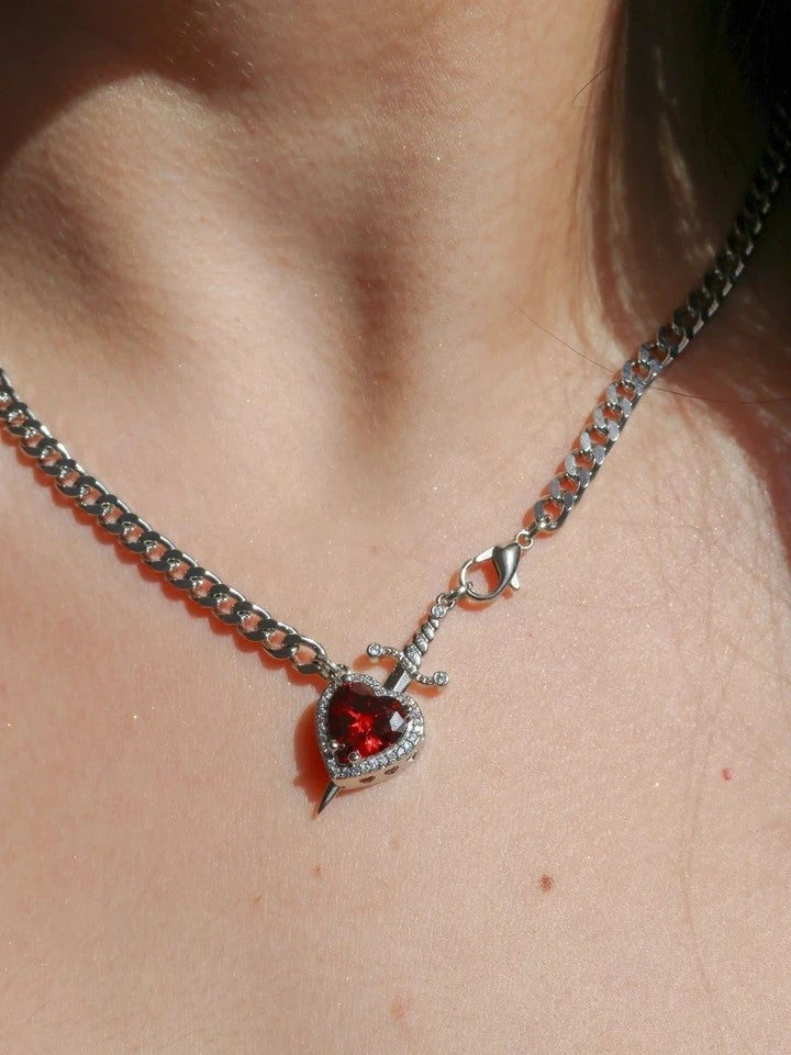 Snow White And The Huntsman Heart Sword Necklace