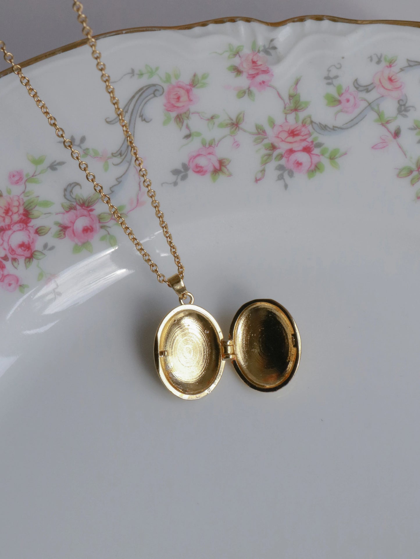 Little Blue Bunny Personalized Photo Locket Necklace