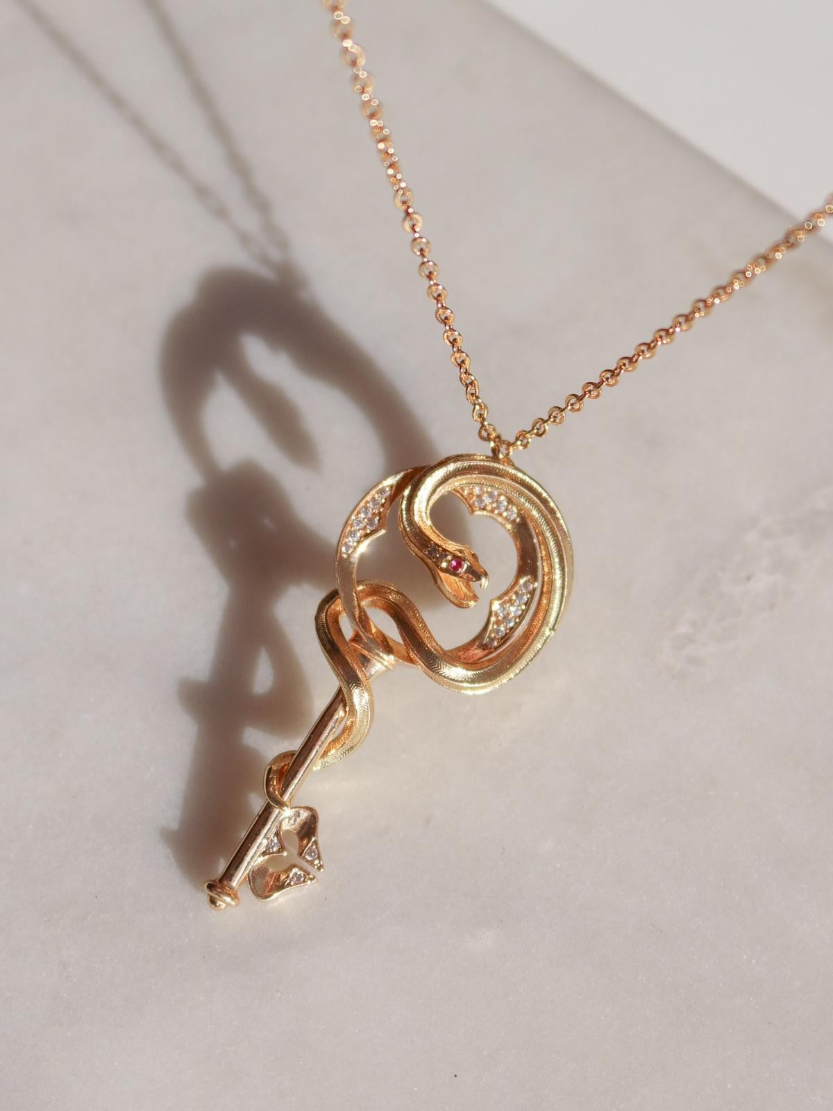 Mystic Snake Key Necklace