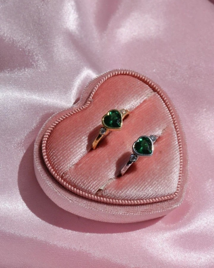 Minimal Heart 925 Silver Ring