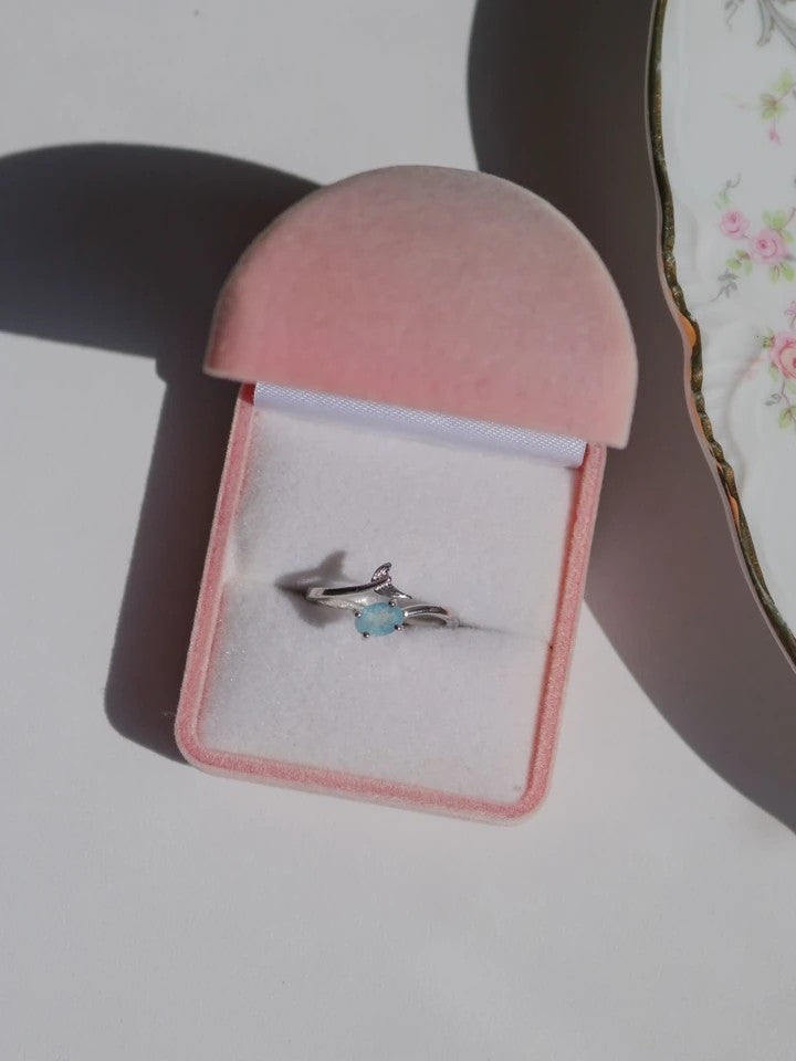 Blue Lemurian Tail Ring