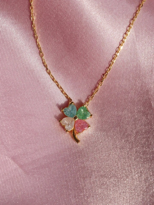 Four Leaf Clover Necklace 925 Silver