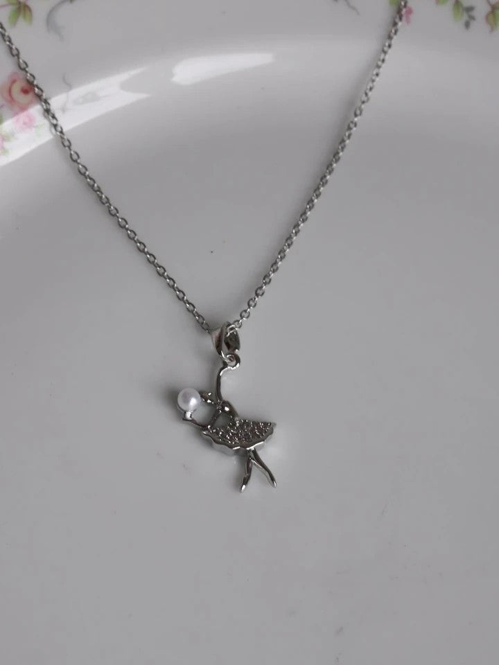 Ballerina Steel Necklace