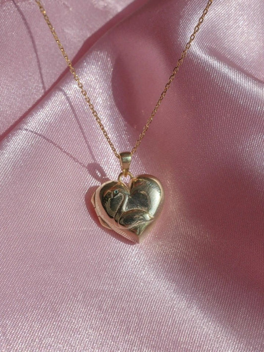 Swan Princess Odette Locket 925 Silver Necklace