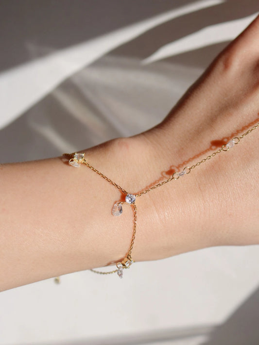 Crystal Drop 925 Silver Shahmaran, Bracelet