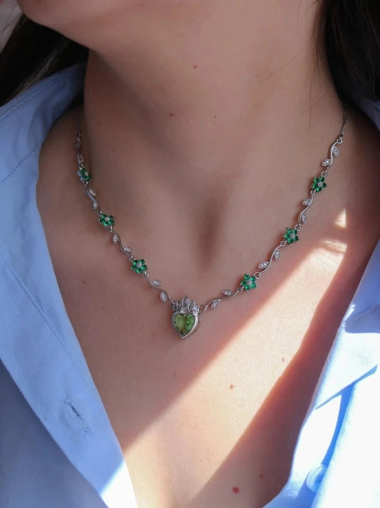 Tiana Crown Necklace, Earring, Ring Set