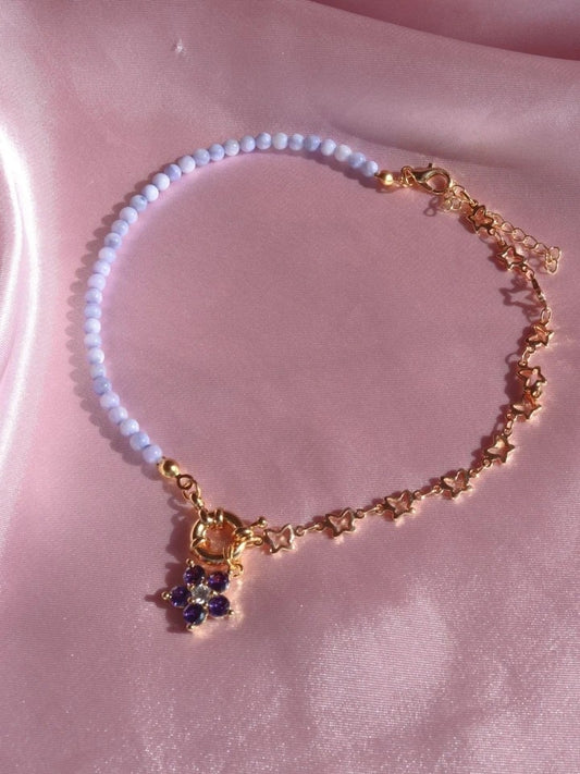 Natural Stone Floral Choker