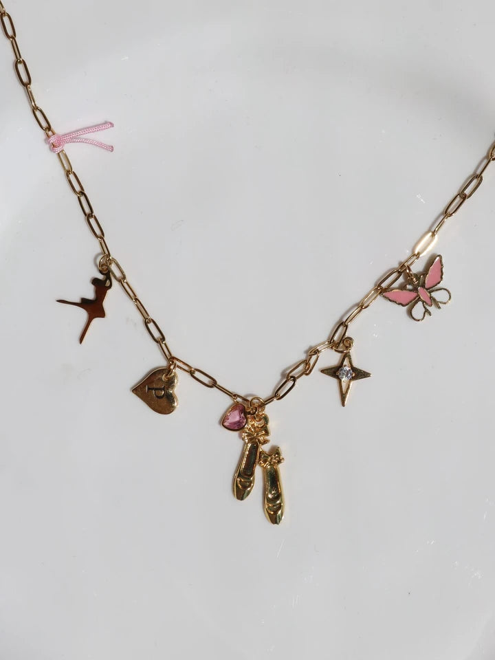 Ballet Shoes Charm Necklace