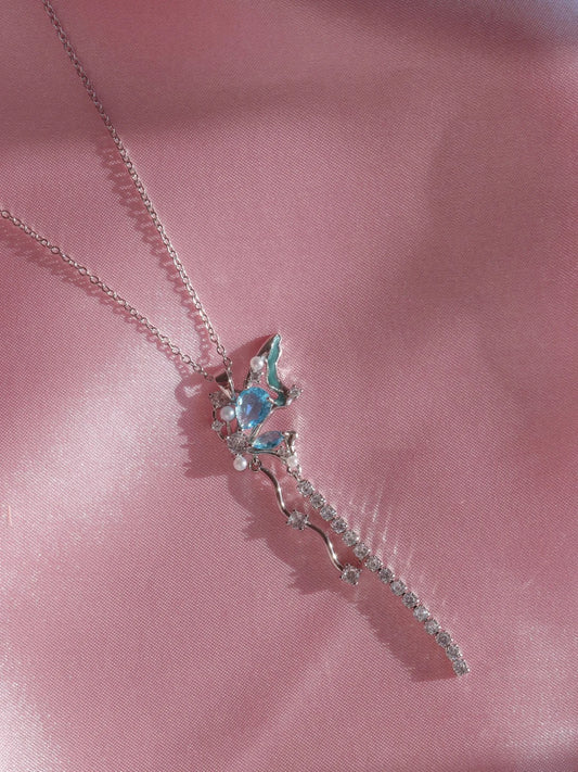 Half Wing Steel Necklace