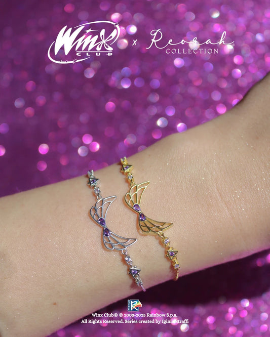 Winx Club® Tecna Enchantix Wings 925 Silver Bracelet