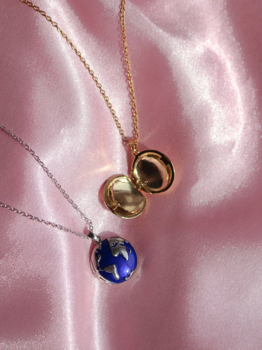 My Whole World Personalized Photo Necklace