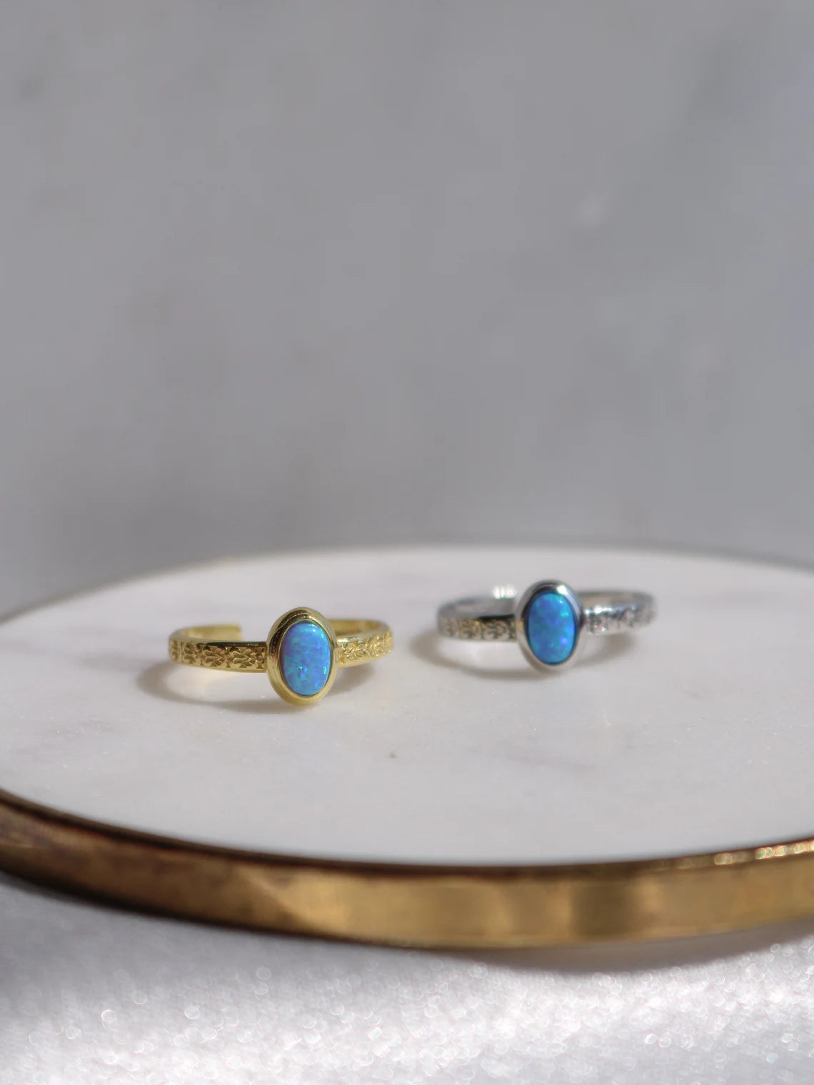 Jasmine Headband Opalite Ring, Princess Tiara Ring, 925 Sterling Silver