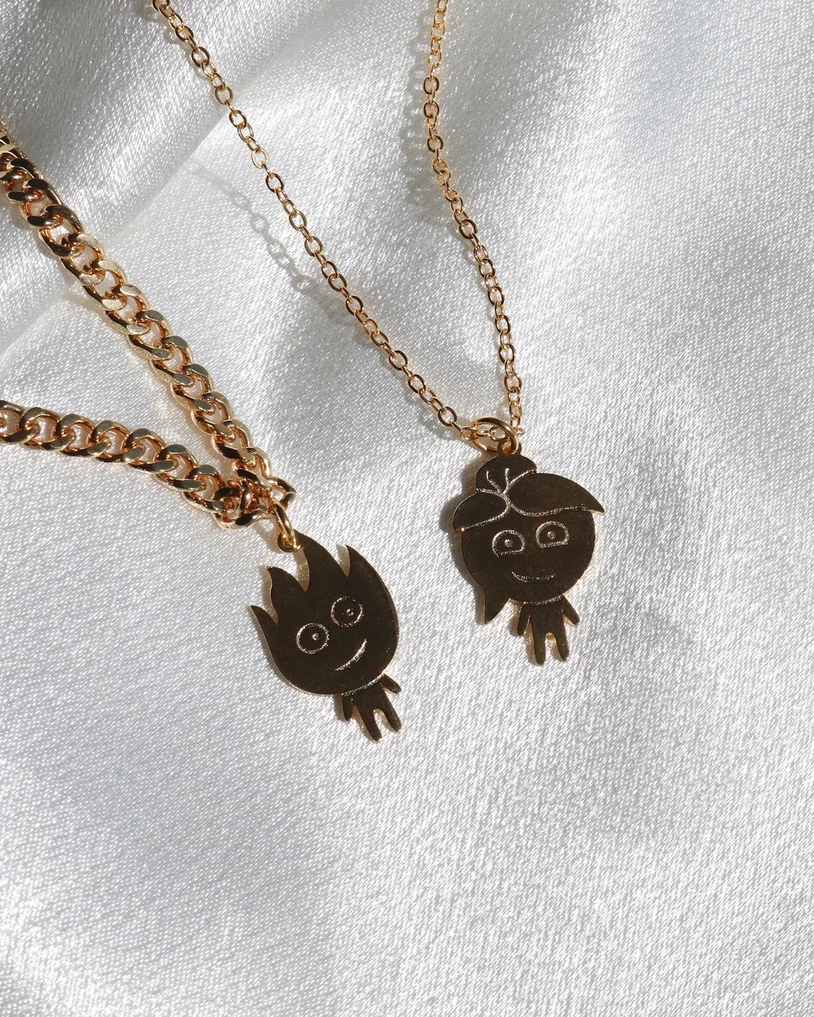 Ateş Çocuk ve Su Kız 2'li Kolye