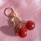 Cherry Lady Charm Keychain