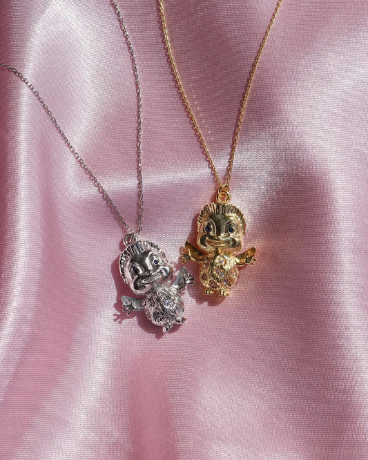 Fairy Bibble Necklace, Elina Mermaid Necklace, 925 Sterling Silver