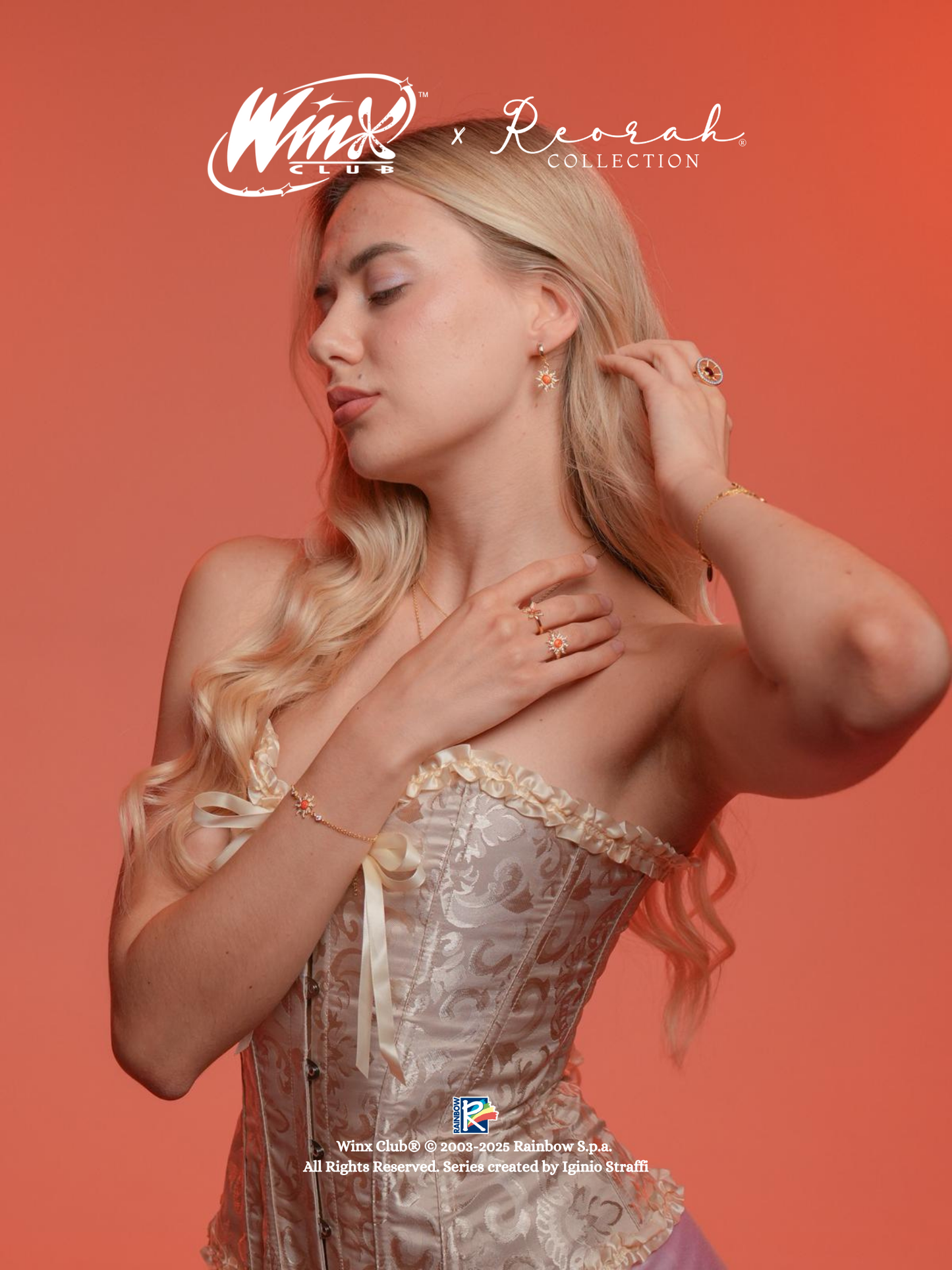 Winx Club® Stella Opal Sun Ring, 925 Sterling Silver