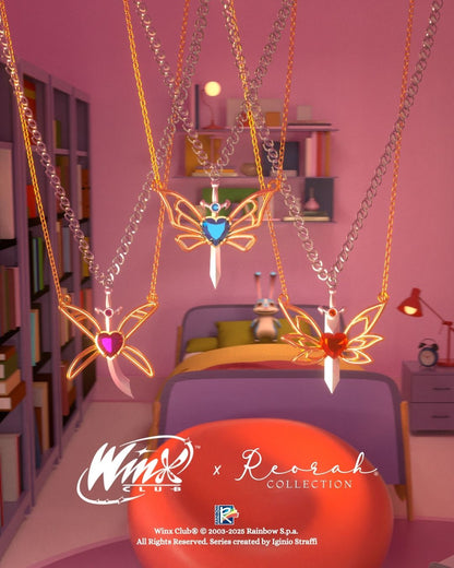 Winx Club® Musa and Riven Couple Necklaces