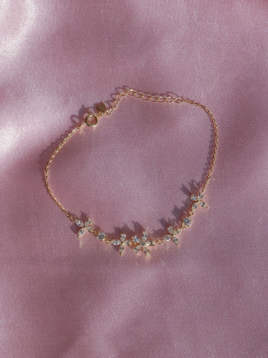 White Violet 925 Silver Bracelet