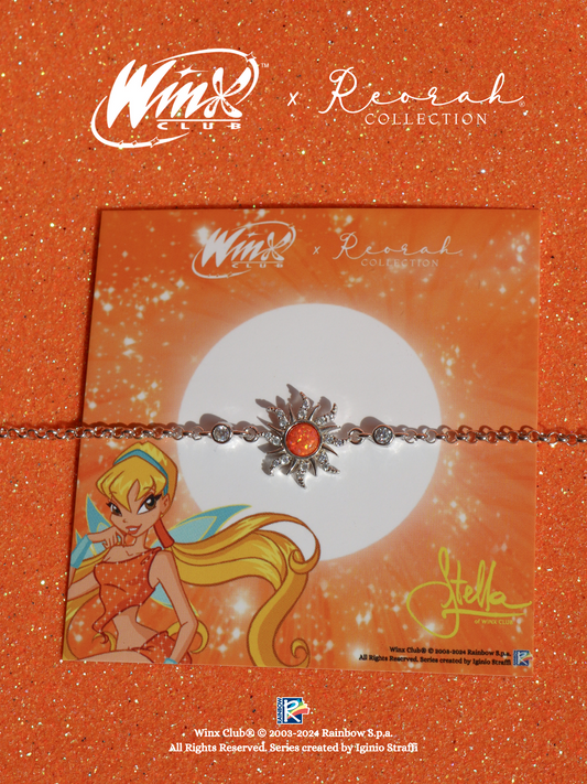 Winx Club® Stella Opal Sun Bracelet, 925 Sterling Silver