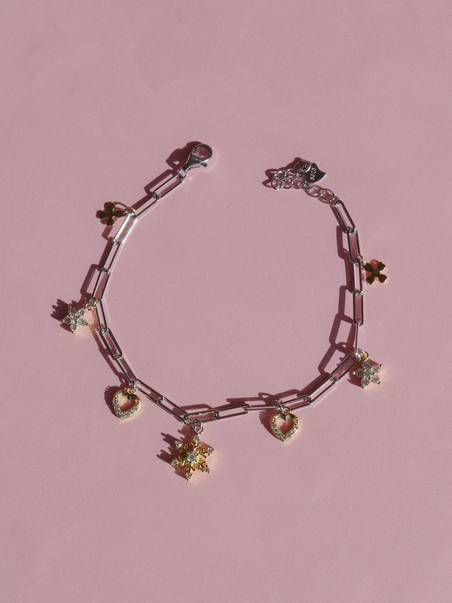 Winter Lover Charm 925 Silver Bracelet