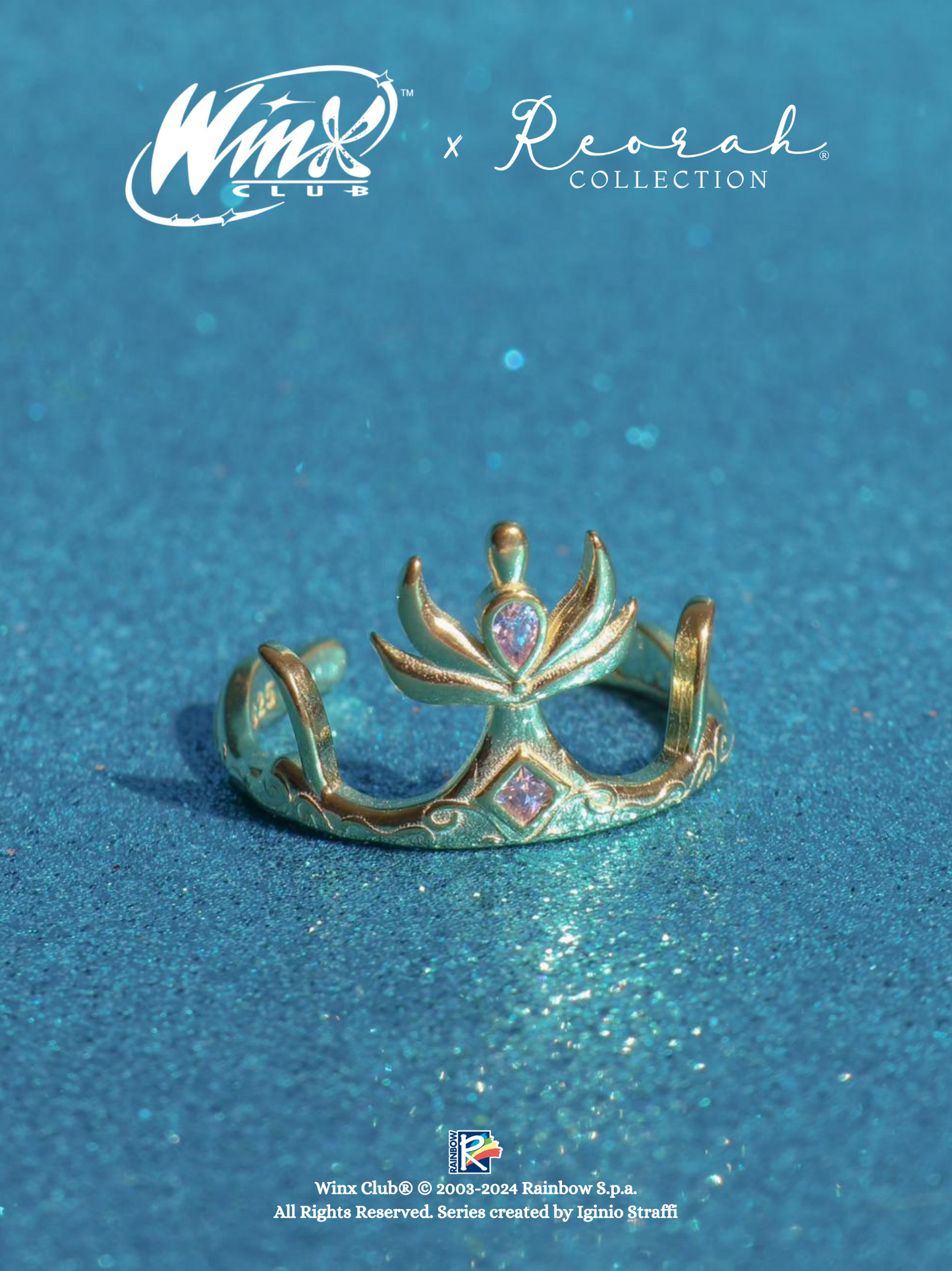 Winx Club® Crown of Dreams Ring, 925 Sterling Silver