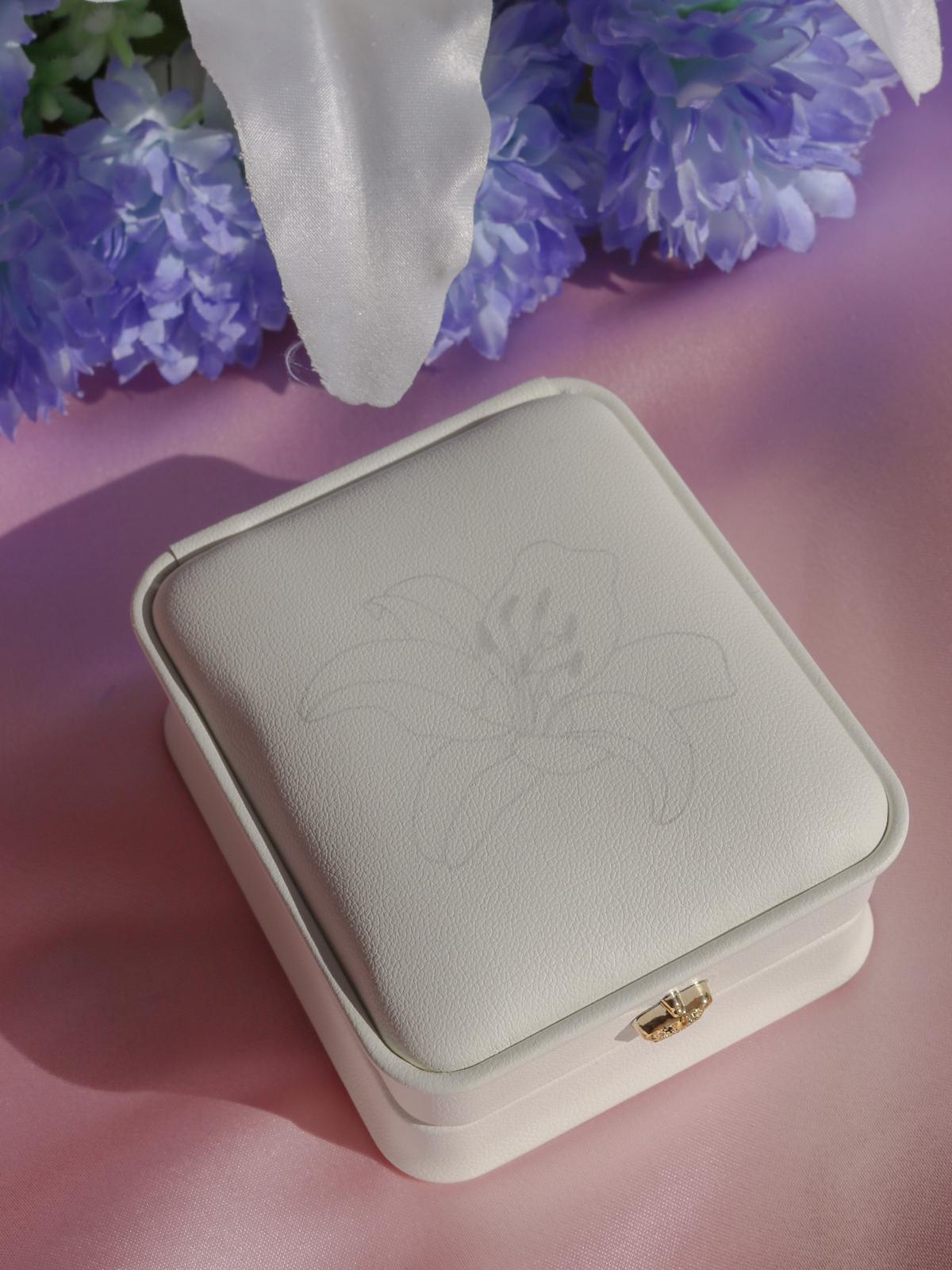 12 Princess Birth Month Flower Printed Jewelry Box