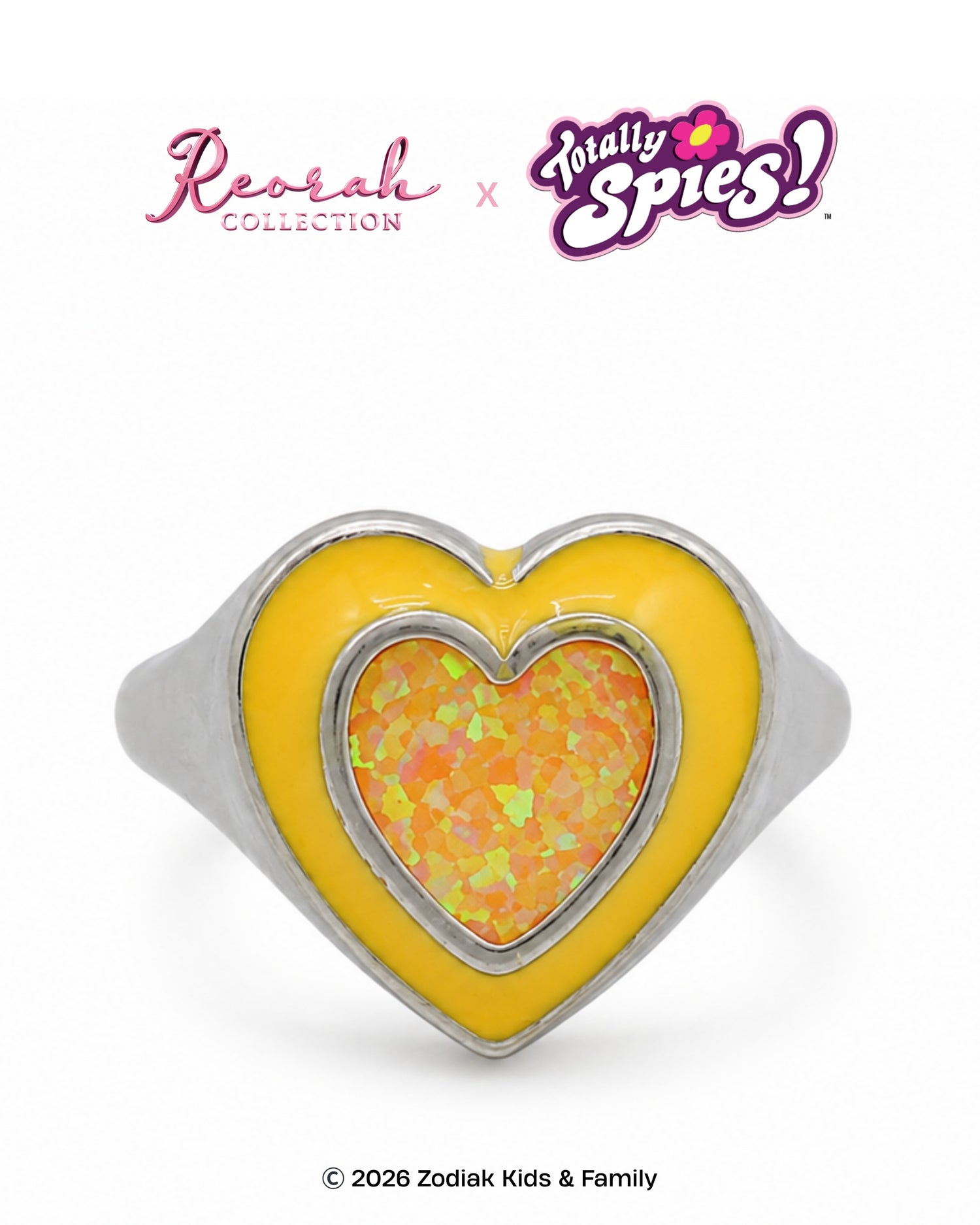 Totally Spies! Alex Agent Opal Heart Ring