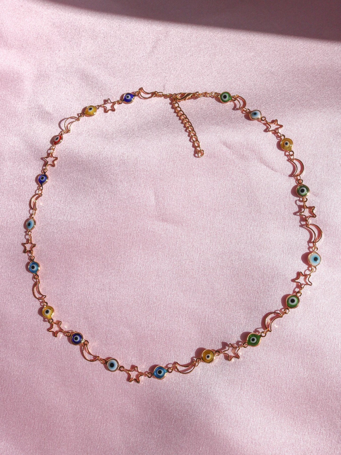 Colorful Evil Eye Bead Necklace