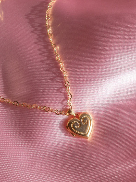 Clara Heart Chain 925 Silver Necklace