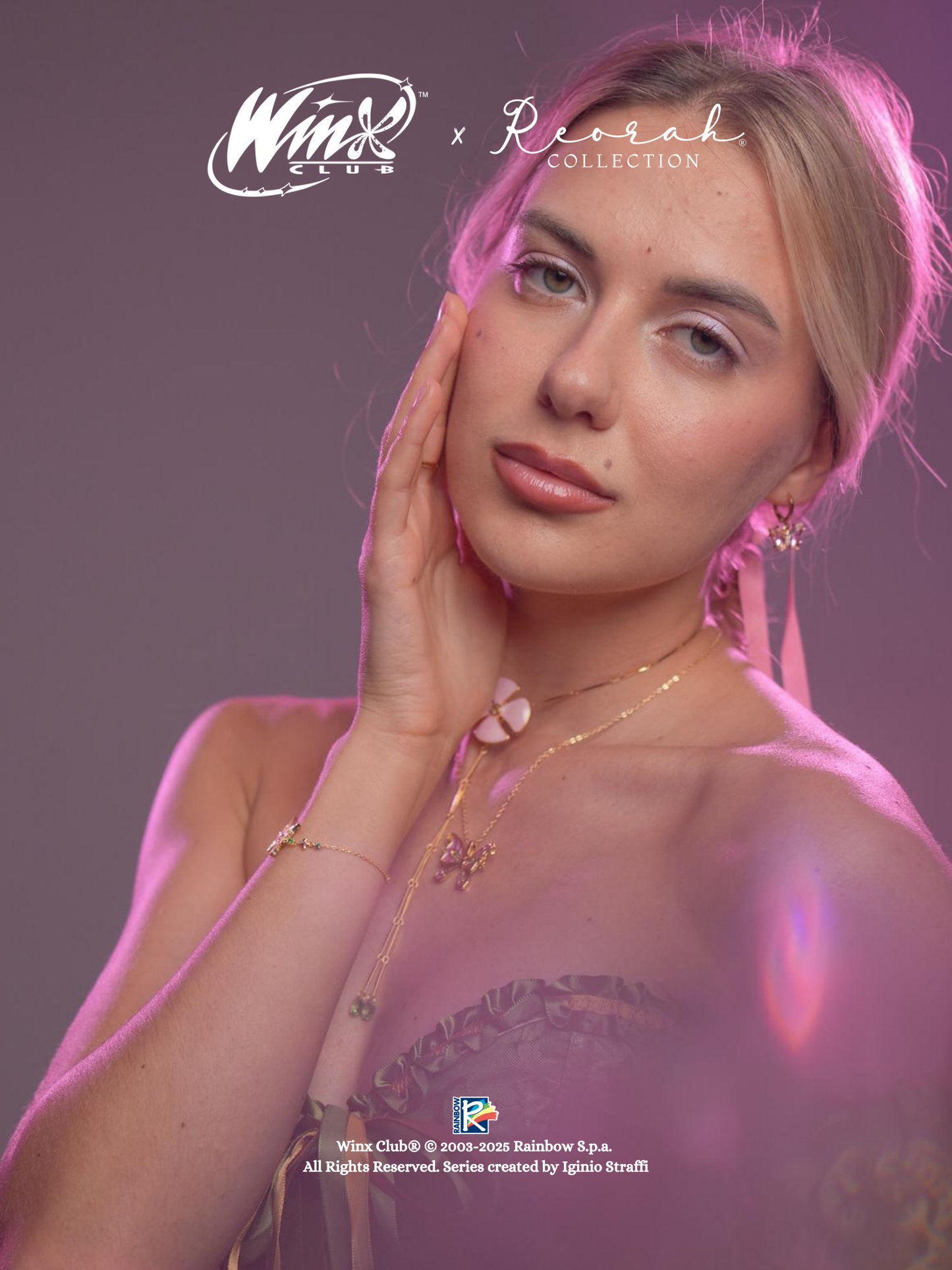 Winx Club Flora Flower Lariat Necklace