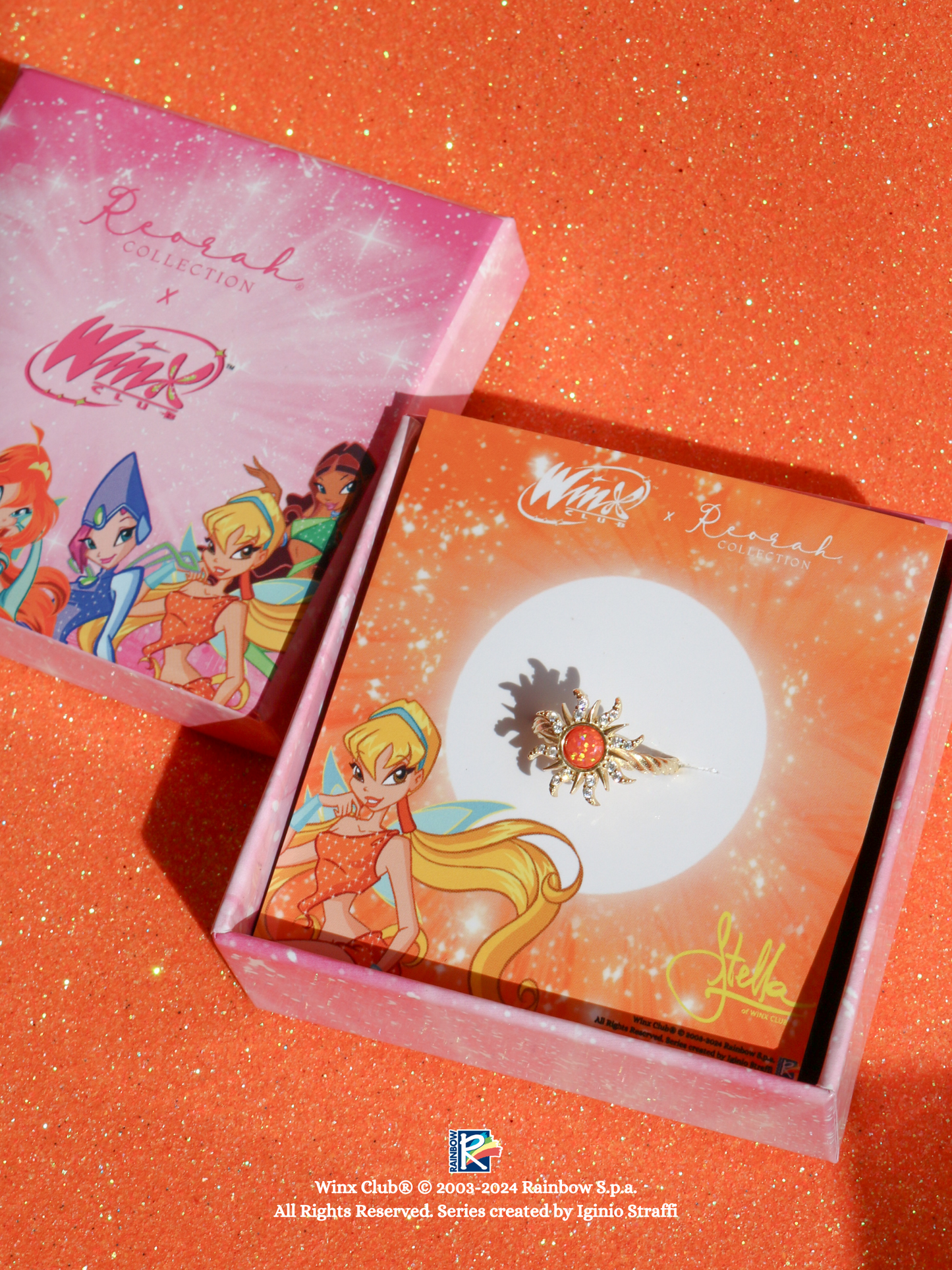 Winx Club® Stella Opal Sun Ring, 925 Sterling Silver