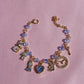 Alice Charm Bracelet, Princess Heart Charm Bracelet,Version 2