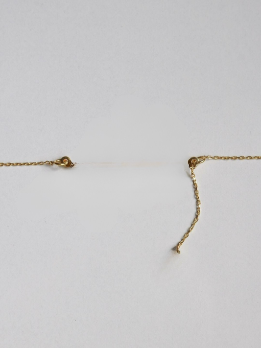 Horizontal Name with Letter Necklace, 925 Sterling Silver