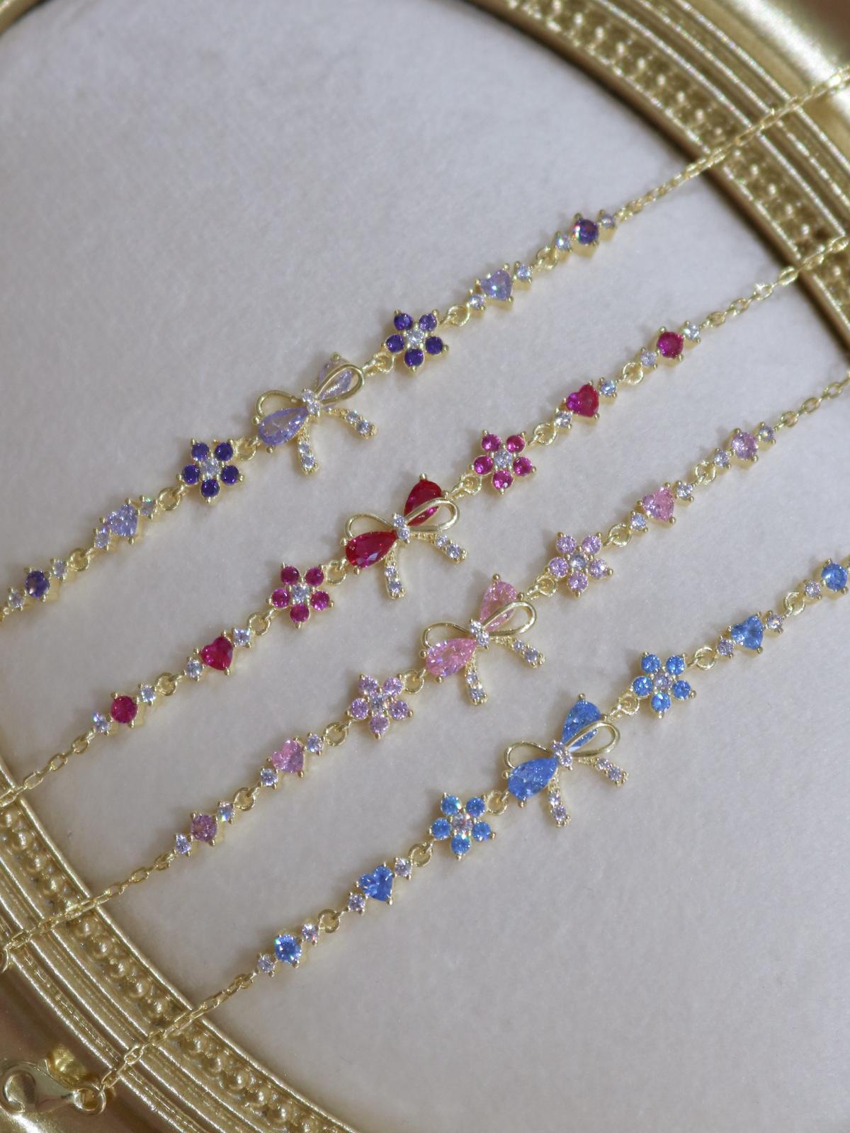 Aurielle Bow 925 Sterling Silver Bracelet