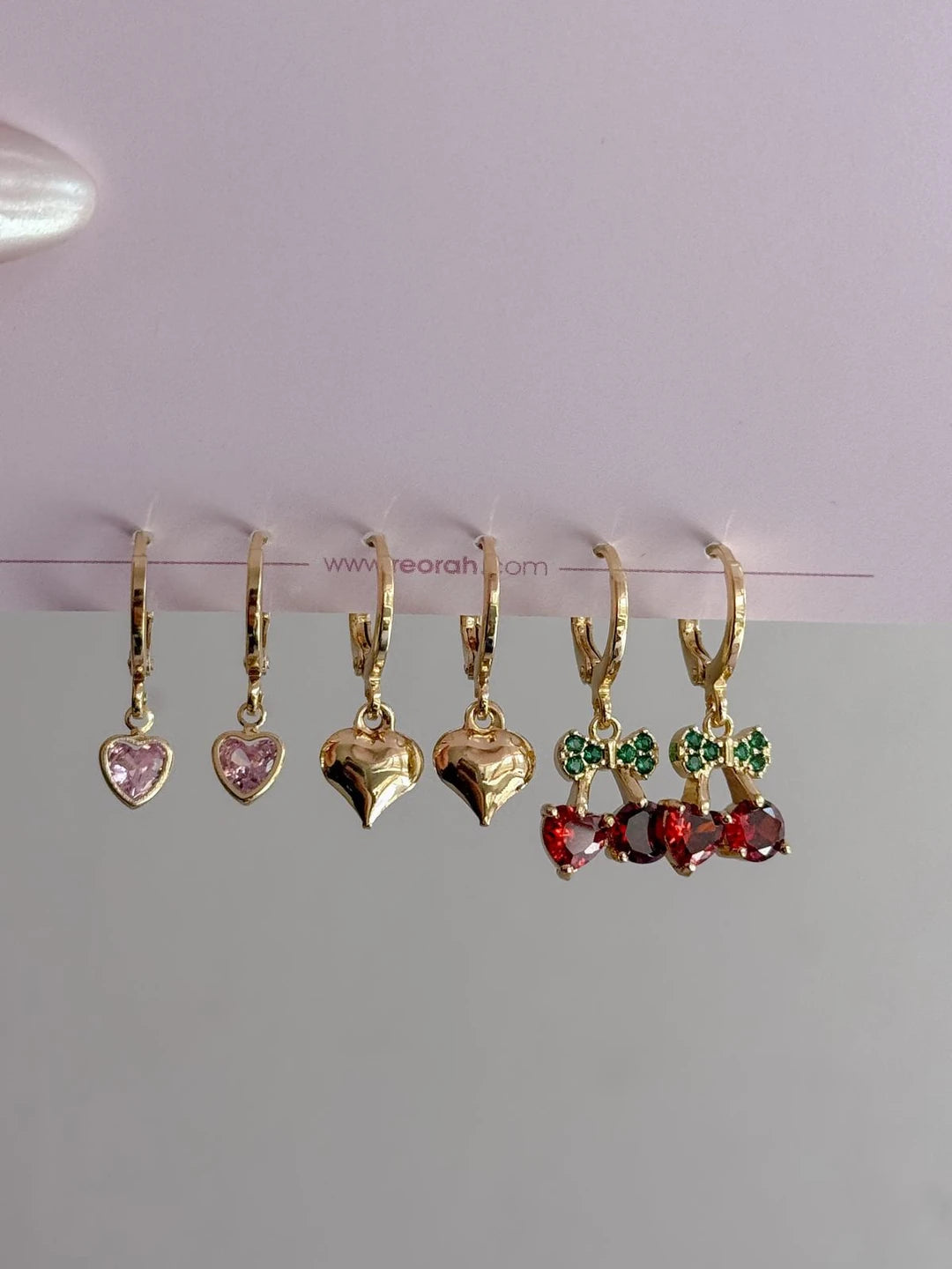 Cherry Love Earring Set