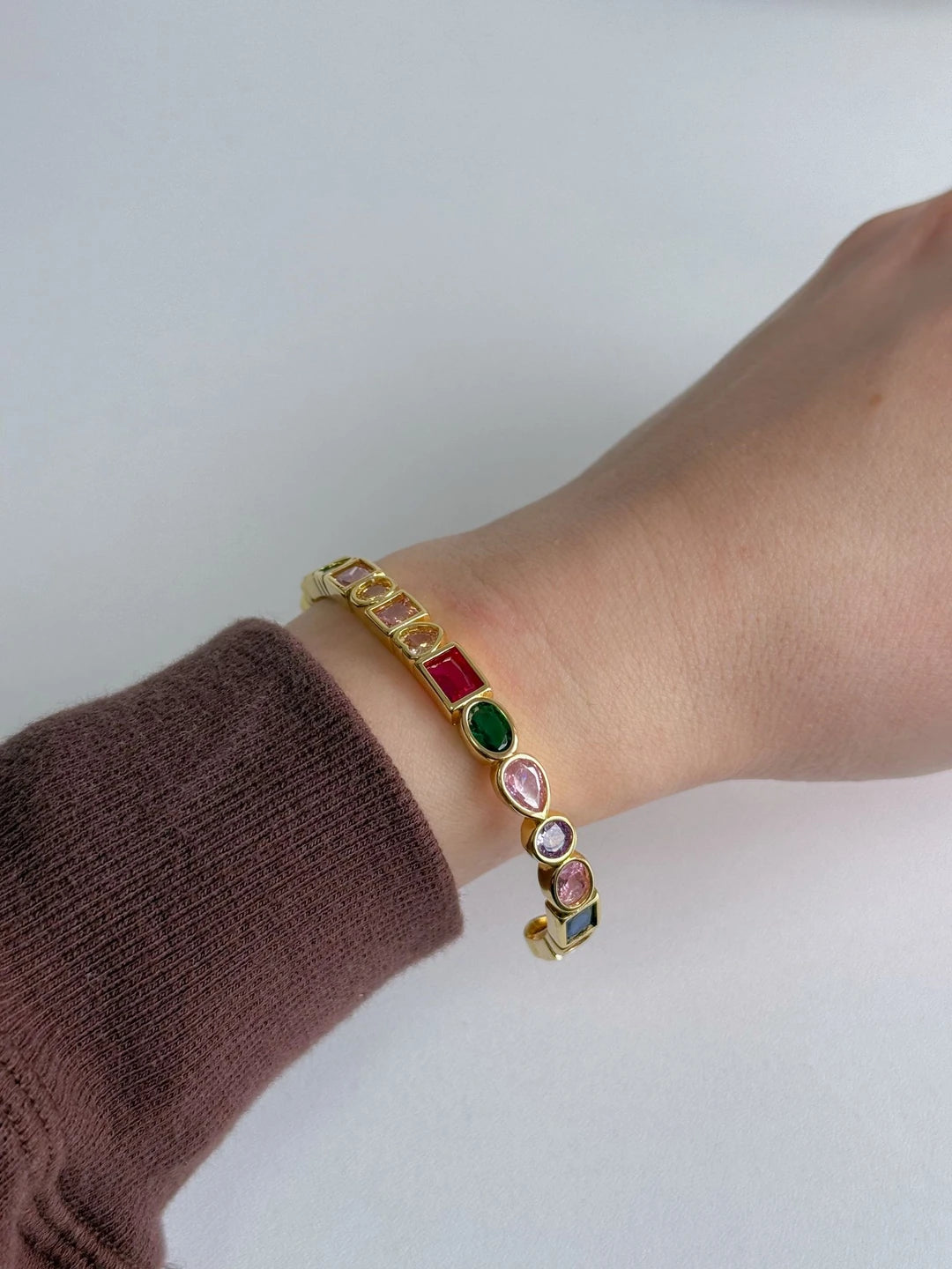 Colorful Golden Mosaic Bracelet