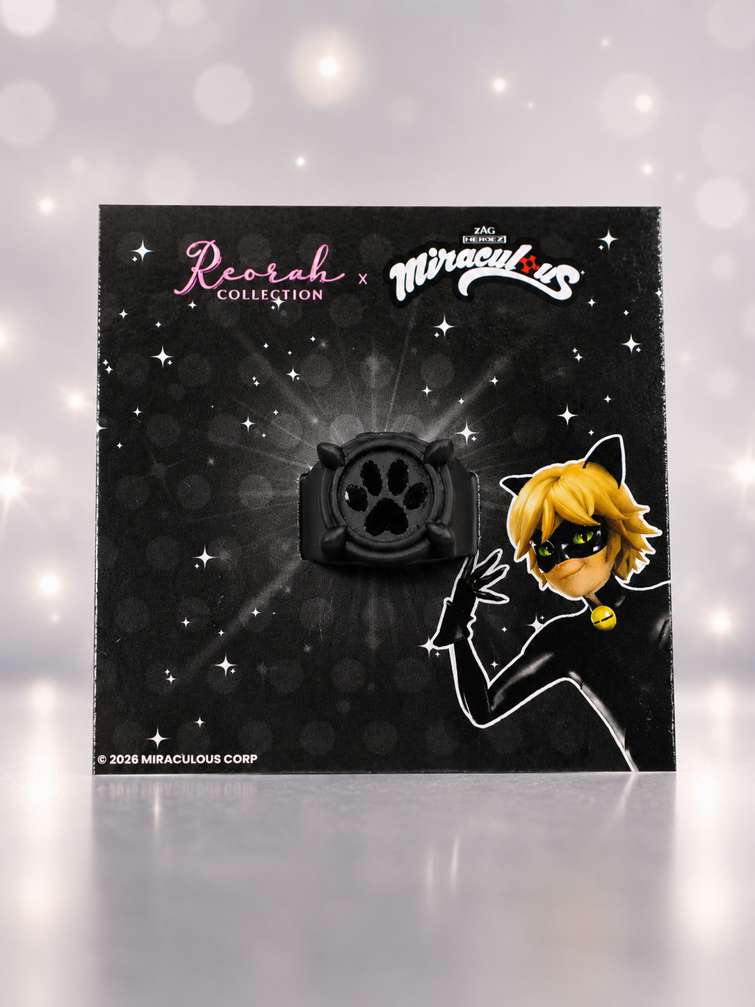 Miraculous® Thermocromic Color Changing Cat Noir Ring