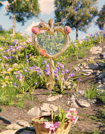 Diamond Chateau Melody Mirror Necklace, Friendship Necklaces