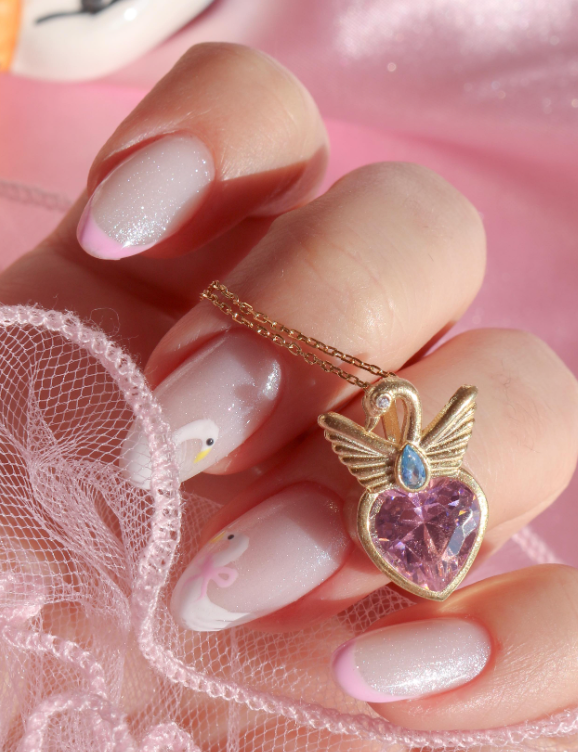Swan Princess Necklace 925 Sterling Silver