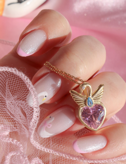 Swan Princess Necklace 925 Sterling Silver