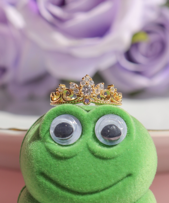 Rapunzel Royal Crown Ring, 925 Sterling Silver, Lost Princess Ring