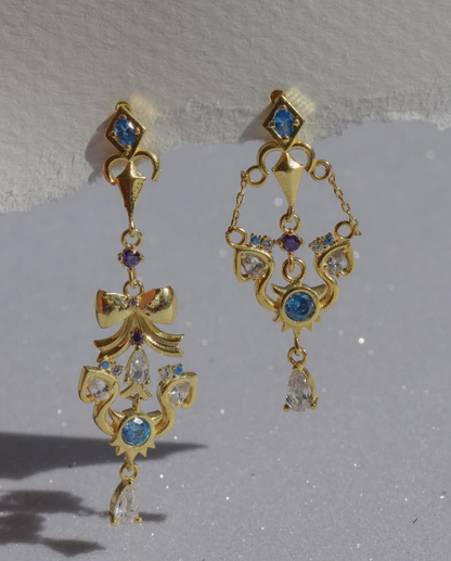 Genshin Barbara Earrings 925 Sterling Silver, Anime Earrings, Gamer Jewelry